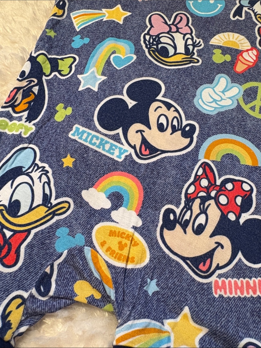 Little Sleepies Disney Mickey & Friends Short Sleeve Romper 6-12M - Picture 6 of 6